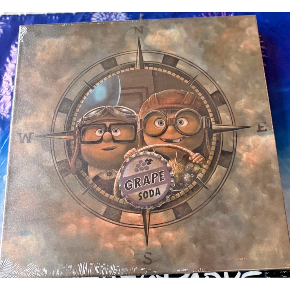 Disney Parks UP Canvas Gallery Wrap Darren Wilson 14x14" Adventure Kids NEW